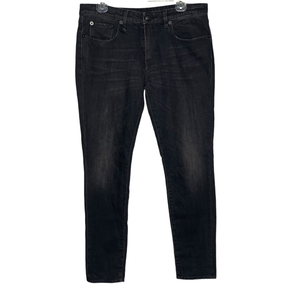R13 jeans Allison crop Japanese Denim black gray women’s size 31 made in Italy